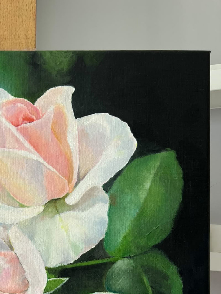 Oil painting on canvas "Rose"